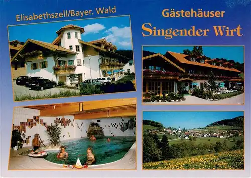 AK / Ansichtskarte  Elisabethszell_Haibach_Bayern Gasthof Hotel Mariandl mit Gaestehaus Zum singenden Wirt Panorama Hallenbad