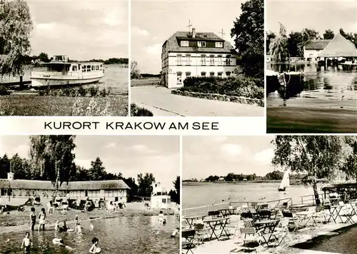 AK / Ansichtskarte 73907762 Krakow_See Faehre Hotel Freibad Terrasse