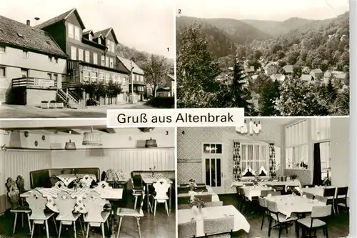 AK / Ansichtskarte  Altenbrak_Harz FDGB Erholungsheim Weisses Ross Aussenansicht Teilansicht Bauernstube Speisesaal