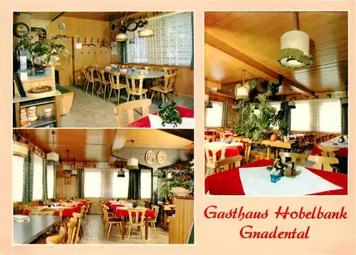 AK / Ansichtskarte 73907785 Gnadental Gasthaus Hobelbank Gastraum