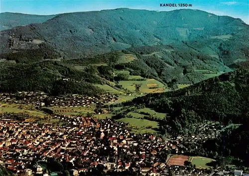 AK / Ansichtskarte  Waldkirch_Breisgau Fliegeraufnahme mit Kandelblick