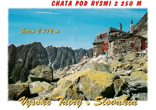 AK / Ansichtskarte  Vysoke_Tatry_SK Chata Pod Rysmi