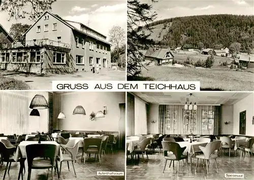 AK / Ansichtskarte 73907863 Holzhau_Erzgebirge_Rechenberg-Bienenmuehle Betriebsferienheim Teichhaus VEB RTF Messelektronik Otto Schoen Aufenthaltsraum Speisesaal