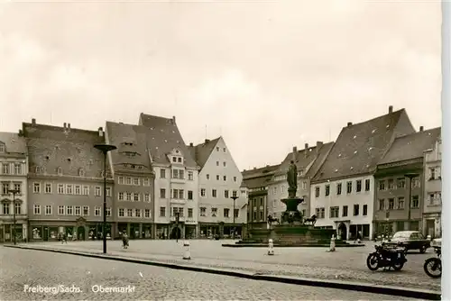 AK / Ansichtskarte 73907867 Freiberg__Sachsen Obermarkt