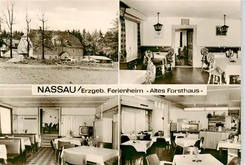 AK / Ansichtskarte  Nassau_Erzgebirge Ferienheim Altes Forsthaus Gastraeume