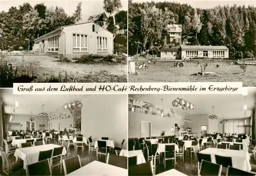 AK / Ansichtskarte  Rechenberg_-Bienenmuehle_Osterzgebirge Luftbad und HO Cafe Rechenberg Gastraeume