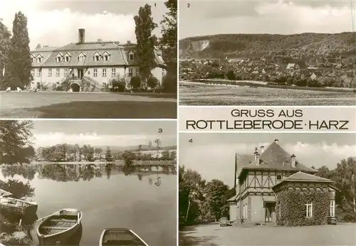 AK / Ansichtskarte  Rottleberode Ferienheim uebersicht Gondelteich Bahnhof