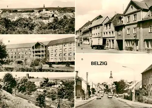 AK / Ansichtskarte  Belzig_Bad Teilansicht Kreiskrankenhaus Blick zur Burg Eisenhardt Strasse der Einheit Niemegker Strasse