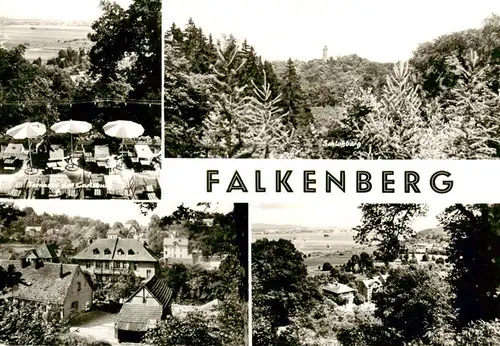 AK / Ansichtskarte 73907902 Falkenberg_Mark Schlossberg Terrasse Ortspartien
