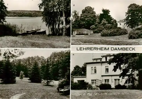 AK / Ansichtskarte  Kratzeburg Lehrerheim Dambeck Am Dambecker See Lehrerheim Im Park