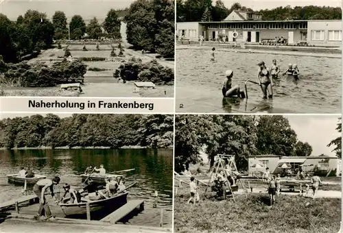 AK / Ansichtskarte  Frankenberg__Sachsen Anlagen Freibad Gondelteich Naherholungszentrum an der Zschopau