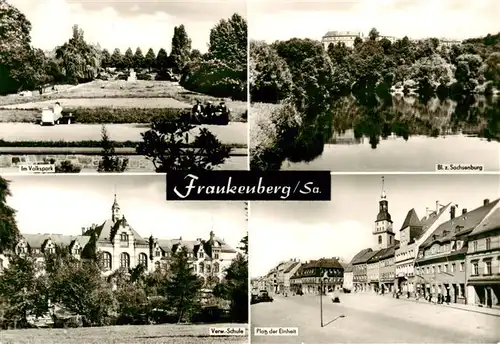 AK / Ansichtskarte 73907943 Frankenberg__Sachsen Volkspark Sachsenburg Verw Schule Platz der Einheit