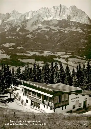 AK / Ansichtskarte 73907973 St_Johann_Tirol Bergstation Angerer Alm mit Wilden Kaiser