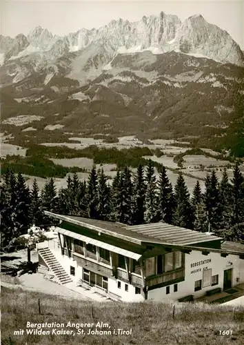 AK / Ansichtskarte  St_Johann_Tirol Bergstation Angerer Alm mit Wilden Kaiser