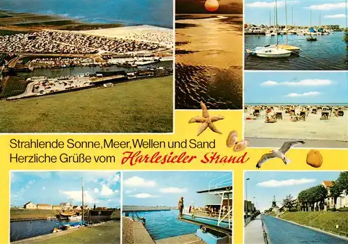 AK / Ansichtskarte  Harlesiel Harlesieler Strand Yachthafen Kanal Schwimmbad