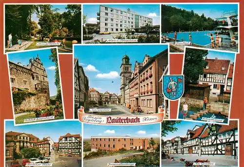 AK / Ansichtskarte  Lauterbach_Hessen Minigolf Altersheim Freibad Schloss Eisenbach Marktplatz Scheidtsteine Berliner Platz Jugendherberge Am Graben