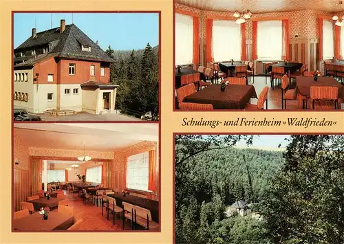 AK / Ansichtskarte 73907997 Reichenbach_Vogtland Schulungs und Ferienheim Waldfrieden Gastraeume Panorama
