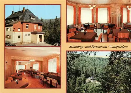 AK / Ansichtskarte  Reichenbach_Vogtland Schulungs und Ferienheim Waldfrieden Gastraeume Panorama