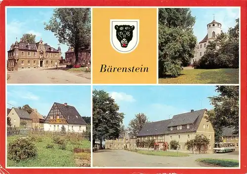 AK / Ansichtskarte 73908065 Baerenstein_Altenberg Rathaus Erholungsheim der NDPD Teilansicht Platz der Pioniere
