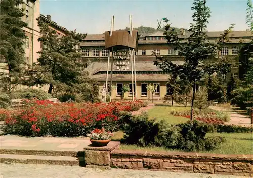 AK / Ansichtskarte  Meissen_Elbe_Sachsen Staatl Porzellan Manufaktur Meissen Werkhof mit Glockenturm