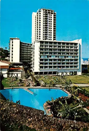 AK / Ansichtskarte 73908094 Puerto-de-la-Cruz_Tenerife_ES Edificio Belair y piscina