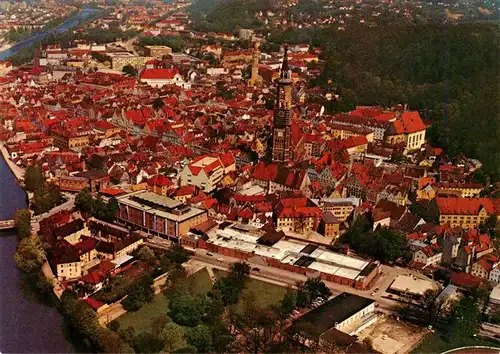 AK / Ansichtskarte  Landshut__Isar Fliegeraufnahme 