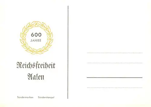 AK / Ansichtskarte  Aalen_BW 600 Jahr Reichsfreiheit Aalen