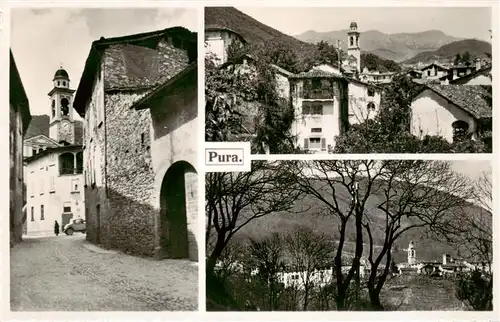 AK / Ansichtskarte  Pura_TI Ortszentrum Blick zur Kirche