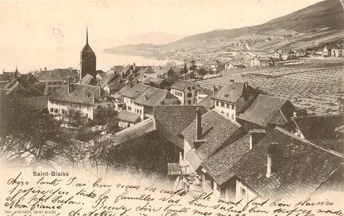 AK / Ansichtskarte  Saint_Blaise_NE Ortsansicht mit Kirche