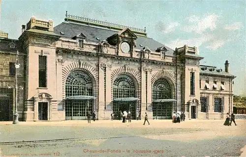 AK / Ansichtskarte  La_Chaux-de-Fonds_NE La nouvelle gare