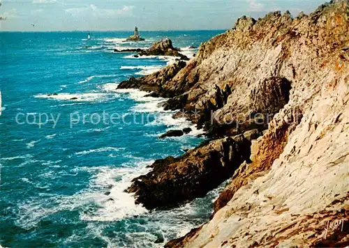 AK / Ansichtskarte  Leuchtturm_Lighthouse_Faro_Phare Couleurs et Lumiere de France La Brelagne Pointe du Raz