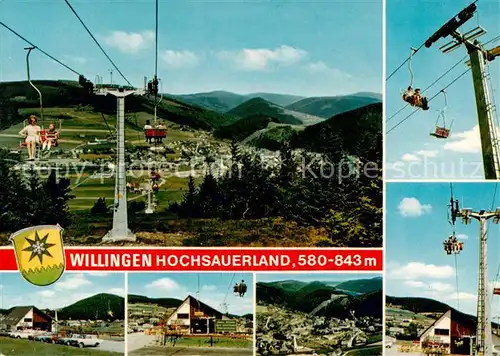 AK / Ansichtskarte  Sessellift_Chairlift_Telesiege Willingen Hochsauerland 