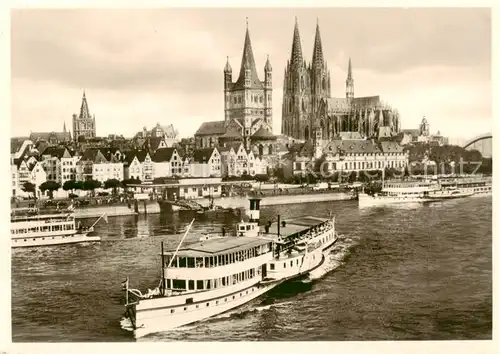 AK / Ansichtskarte  Dampfer_Seitenrad Koeln am Rhein