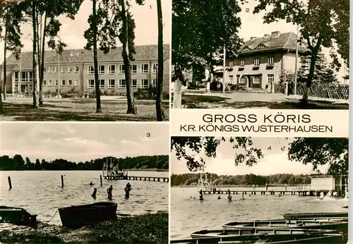 AK / Ansichtskarte  Gross_Koeris Polytechnische Oberschule Berliner Strasse Badestelle Strandbad Schulzensee