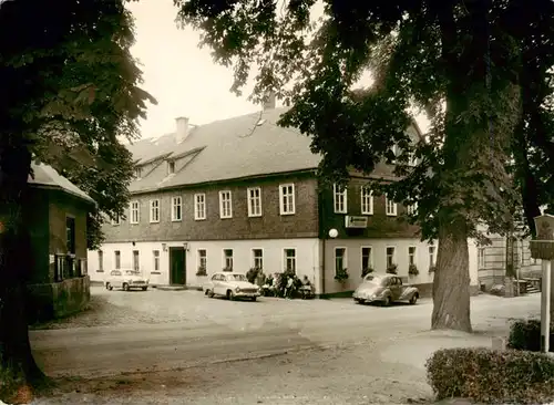 AK / Ansichtskarte  Schoenbach_Sachsen Gaststaette Erholungsort Handabzug