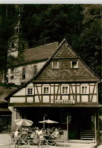 AK / Ansichtskarte  Oybin Burgkeller und Bergkirche Kurort Handabzug