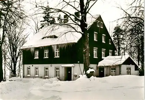 AK / Ansichtskarte  Rugiswalde HO Berggaststaette Unger im Winter