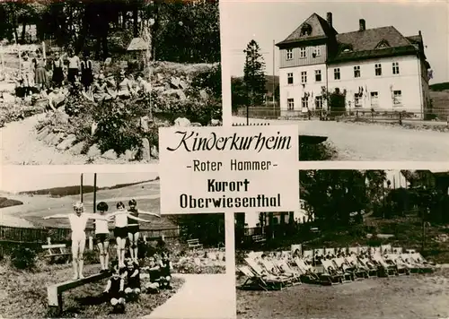 AK / Ansichtskarte 73908295 Oberwiesenthal_Erzgebirge Kinderkurheim Roter Hammer Turnuebungen