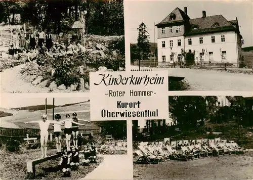 AK / Ansichtskarte  Oberwiesenthal_Erzgebirge Kinderkurheim Roter Hammer Turnuebungen