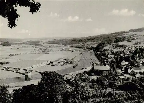 AK / Ansichtskarte  Vlotho Blick vom Amtshausberg mit Winterberg