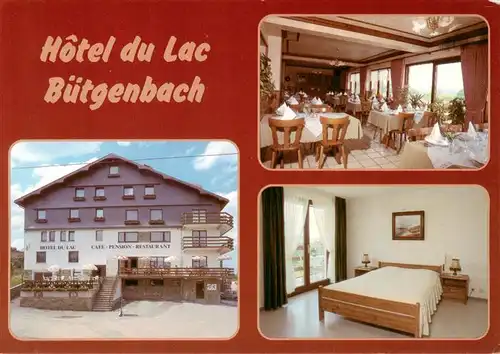 AK / Ansichtskarte 73908345 Butgenbach Hotel du Lac Gastraeume Zimmer