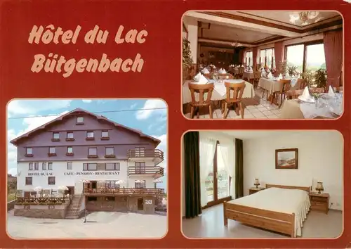 AK / Ansichtskarte  Butgenbach Hotel du Lac Gastraeume Zimmer