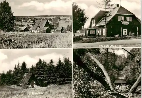 AK / Ansichtskarte  Zinnwald-Georgenfeld_Erzgebirge_Sachsen Panorama HO Cafe Hochmoor Moorhuette NSG Hochmoor