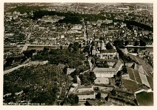 AK / Ansichtskarte  Wuerzburg_Bayern Fliegeraufnahme