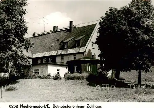 AK / Ansichtskarte  Neuhermsdorf_Hermsdorf_Osterzgebirge Betriebsferienheim Zollhaus