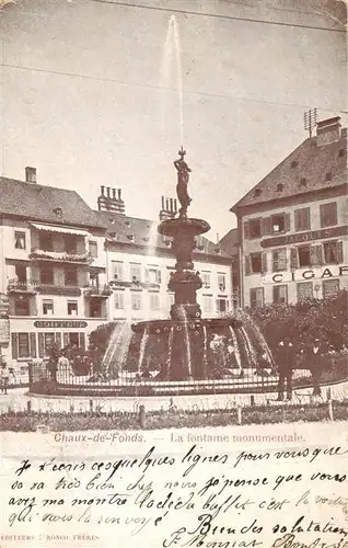 AK / Ansichtskarte  La_Chaux-de-Fonds_NE La fontaine monumentale