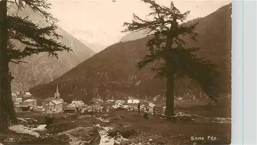AK / Ansichtskarte  Saas-Fee_VS Panorama