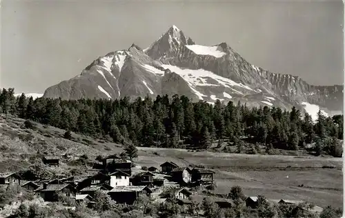 AK / Ansichtskarte  Alt-Zeneggen_VS mit Bietschhorn
