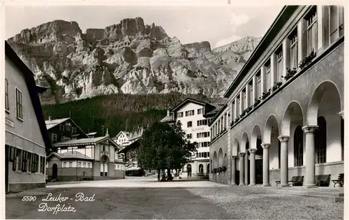 AK / Ansichtskarte  Leukerbad_Loueche-les-Bains_VS Dorfplatz