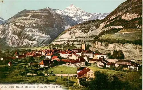 AK / Ansichtskarte  St_Maurice__Valais_VS et la Dent du Midi